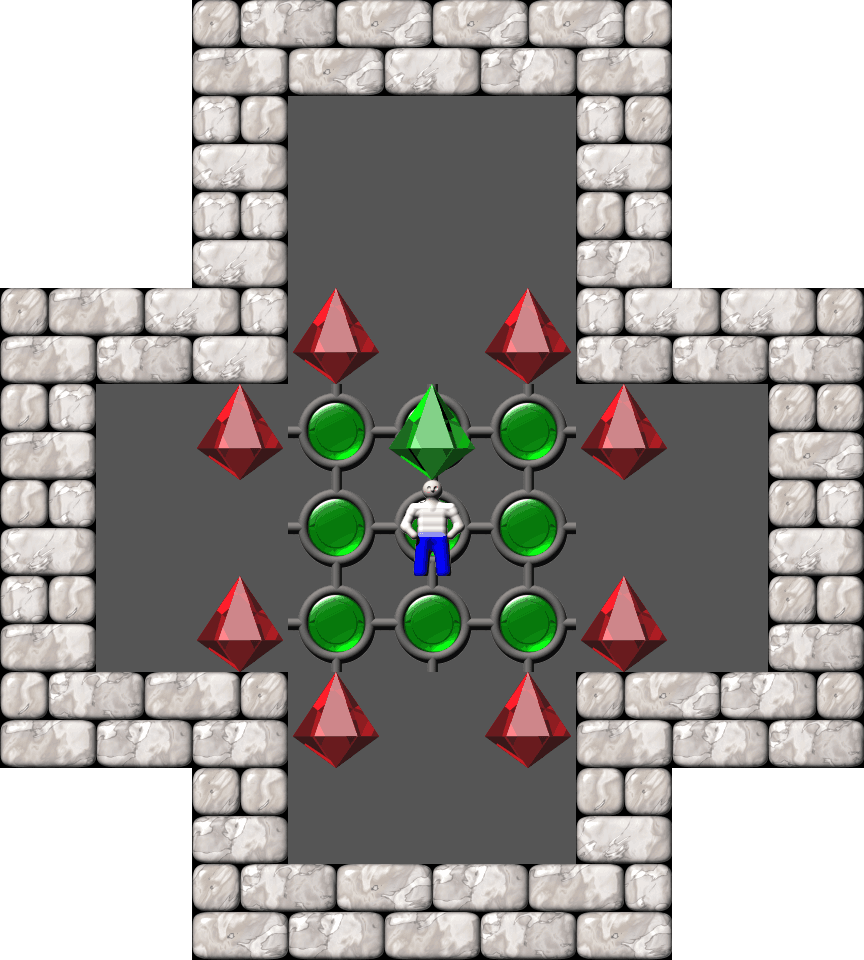 Sokoban Sasquatch 01 Arranged level 17
